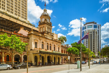 central railway station at center of  brisbane, queensland, australia