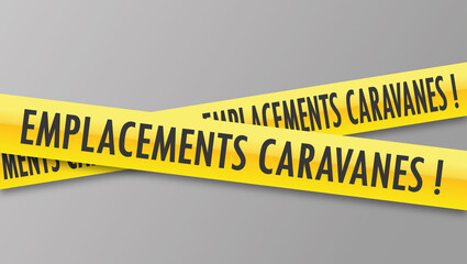 Poster - Logo emplacements caravanes.