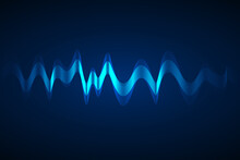 Sound Wave Background. Wave Of Musical Soundtrack