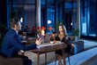 © serhiibobyk - Couple having date with wine and candles at home