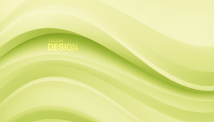 Poster - Mint green wavy backdrop. Abstract background.