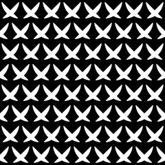 Aufkleber - white crosses pattern. seamless white crosses and black pattern.
