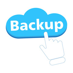Poster - Backup icon. Day backup logo - stock vector