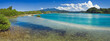 © Gary Chapman/Austockphoto - Panoramic view of a blue freshwater estuary with mangroves on its edge and cloud in the background