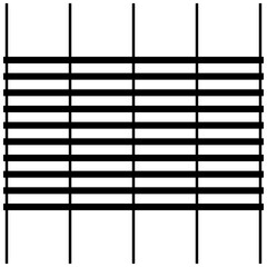 Poster - Abstract grid, mesh, lattice, grating geometric element