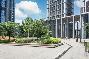 Canvas Print - Modern business building in Nanjing, China