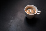 Fototapeta Mapy - black coffee morning on coffee maker