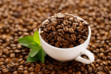 Coffee beans background