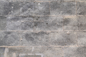Wall Mural - Wall stone grey brick wall home brickwork background breeze blocks wallpaper texture