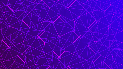 Aufkleber - Abstract ow poly digital futuristic technology background . 