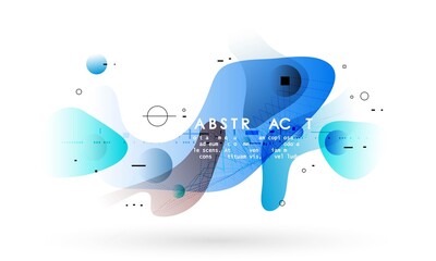 Wall Mural - Abstract geometric background, combination of different geometric shapes