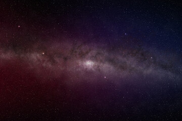 Wall Mural - milky way galaxy in starry night sky..