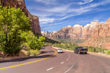 the Zion National Park