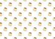 © Supakorn - Pudding pattern vector. wallpaper. free space for text. background.
