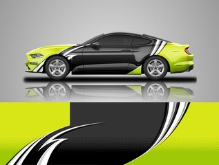 Wall Mural - Premium racing and rally car wrap design