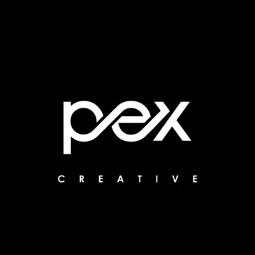 PEX Letter Initial Logo Design Template Vector Illustration