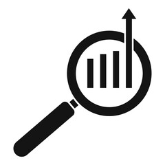 Poster - Search broker trade icon, simple style