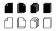 © AAVAA - Document icon set. Paper icon. File Icon