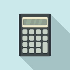 Poster - Accounting calculator icon, flat style