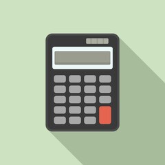 Poster - Data calculator icon, flat style