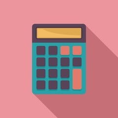 Poster - Science calculator icon, flat style