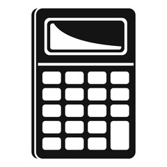 Poster - Calculator icon, simple style