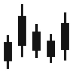 Poster - trade broker icon, simple style