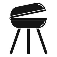 Sticker - Chicken brazier icon, simple style