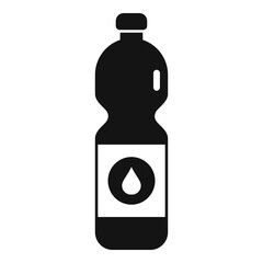 Poster - Sport water bottle icon, simple style