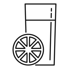 Poster - Gym juice icon, outline style