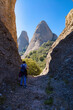 © jocaja - View of the peaks of the miranda of Santa Magdalena from the French Pass. Montserrat massif natural park, Catalonia, Spain