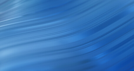 Poster - blue abstract background, flowing patterns and lines. Metallic material. 3D rendering