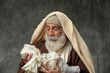 Simeon holding baby Jesus