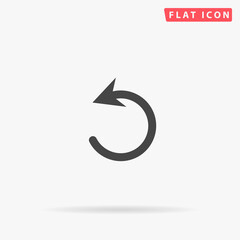 Fototapete - Back Arrow flat vector icon