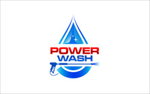 Illustration Vector Graphic Of Pressure Power Wash Spray Logo Design Template