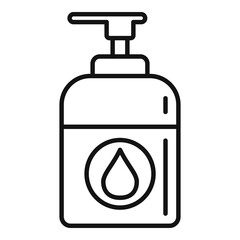 Canvas Print - Antiseptic icon, outline style