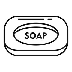 Wall Mural - Antiseptic soap icon, outline style