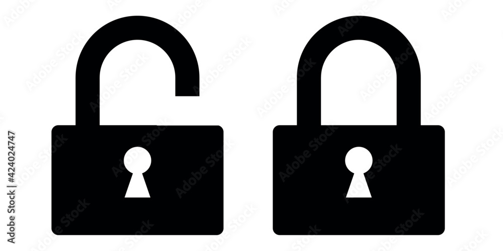 lock icon secure Stock Vector | Adobe Stock