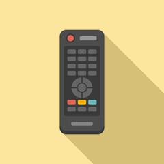 Poster - Media remote control icon, flat style