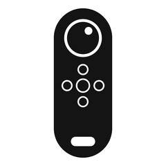 Poster - Air conditioner remote control icon, simple style