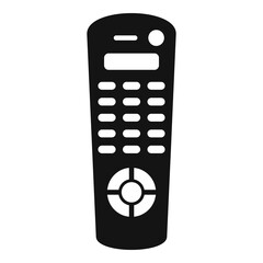 Poster - Button remote control icon, simple style