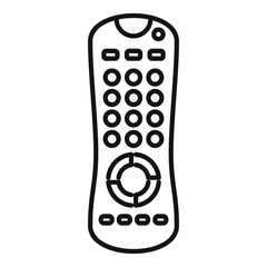 Sticker - Tv remote control icon, outline style