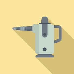 Wall Mural - Robot steam cleaner icon, flat style