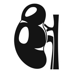 Canvas Print - Urology kidney icon, simple style