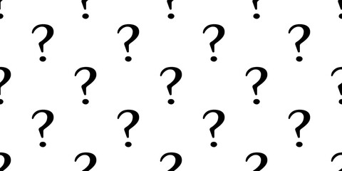 Canvas Print - Seamless question mark icon pattern, repeats vertically and horizontally