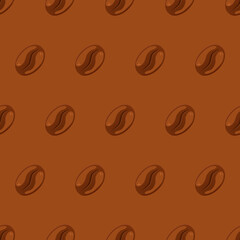 Fototapete - Coffee Beans Pattern. Seamless Coffee Beans Pattern.
