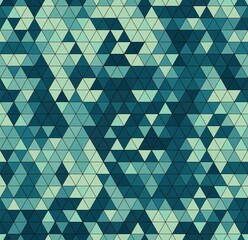 Canvas Print - vector trendy low poly seamless pattern. camouflage polygonal background