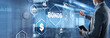 © Funtap - Businessman clicks a bonds virtual screen. Bond Finance Banking Technology concept. Trade Market Network