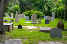 The Old Graveyard At Saint Philip's Church In Charleston, South Carolina