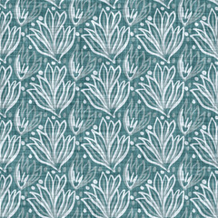 Wall Mural - Aegean teal mottled seaweed linen texture background. Summer coastal living style 2 tone fabric effect. Sea green wash distressed grunge material. Decorative kelp motif textile seamless pattern 
